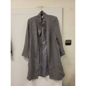 Suit Studio New York Womens Coat Size 16 Gray Blazer Jacket Career Office